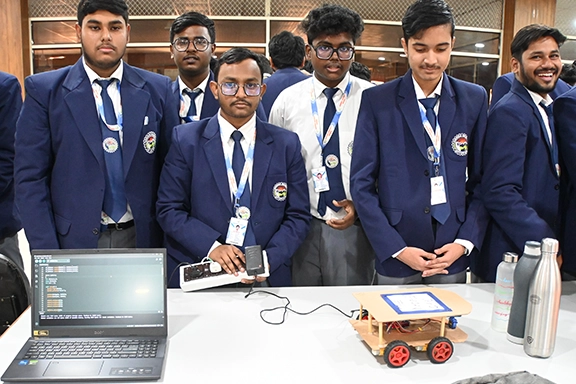 Electrical Student in Lab